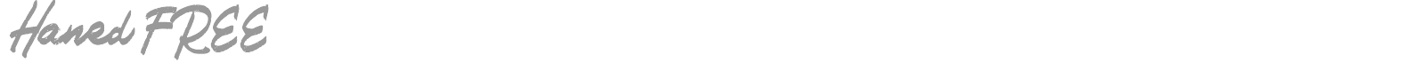 Haned font preview